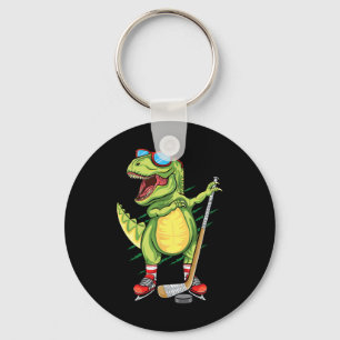 Hockeysaurus Dinosaur IJshockey Trex Jongens Ic Sleutelhanger