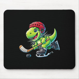 Hockeysaurus Dinosaur IJshockey Trex Jongens Muismat