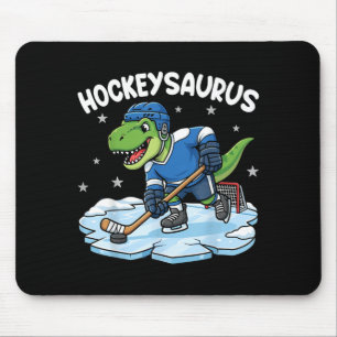 Hockeysaurus Grappige Dinosaur Hockey Kind Jongen Muismat