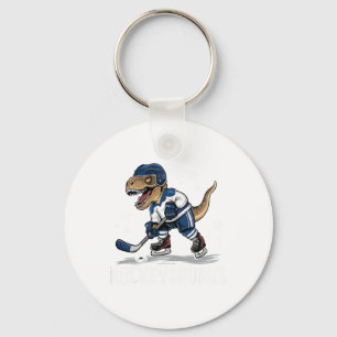 Hockeysaurus Grappige Dinosaur Hockey Kinderen Hoc Sleutelhanger