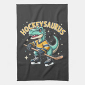 Hockeysaurus ijshockey dinosaurus liefhebbers theedoek (Verticaal)