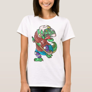 Hockeysaurus Kids T-rex Dinosaur Met IJshockey S T-shirt