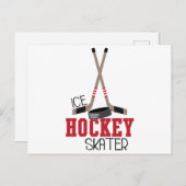 hockeyschaatser briefkaart (Voorkant / Achterkant)