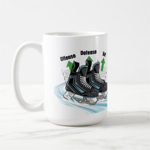 Hockeyschaatser met statkaarten - Mokken