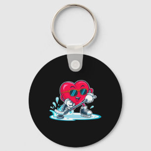 Hockeyshirt met hart Valentijnsdag Jongens Mannen  Sleutelhanger