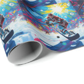 Hockeyspeler bij Goal Cadeaupapier (Rol Hoek)