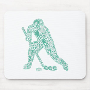 Hockeyspeler Fans Jeugd IJshockey Liefhebber Manne Muismat