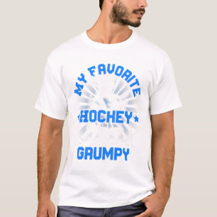 Hockeyspeler ijs Mijn favoriete hockeyspeler noemt T-shirt