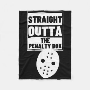 Hockeyspeler rechtstreeks uit de penaltybox Funny  Fleece Deken