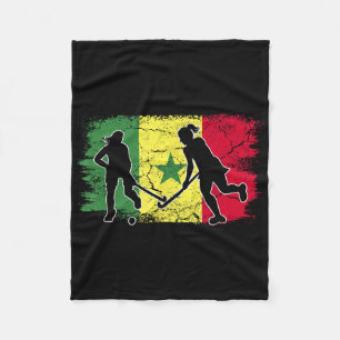 Hockeyspeler Senegalese Vlag Senegal _1 Fleece Deken