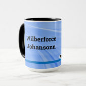 Hockeyspeler Silhouette2 personaliseren Mok (Voorkant links)