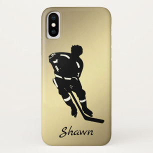 Hockeyspeler sport ontwerp iPhone x hoesje