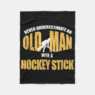 Hockeyspeler Stick Handling Grappige Sporten T-Shi Fleece Deken