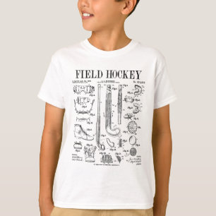 Hockeyspeler Teamsporten Grappig Vintage Pate T-shirt