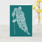 Hockeyspeler Tekst Kunstkaart Kaart (Gele Bloem)