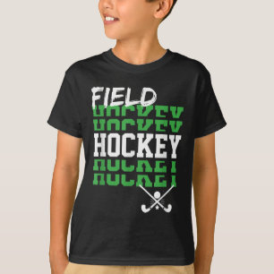 Hockeyspeler zegt fans wedstrijd dag team coach t-shirt