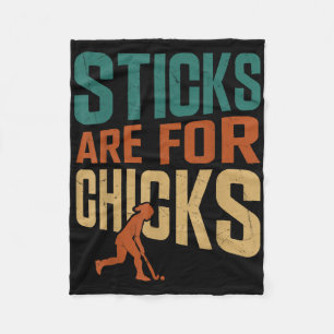 Hockeysticks Zijn Voor Meisjes Fleece Deken