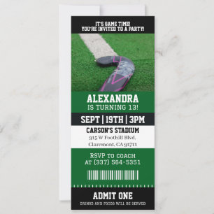 Hockeyticket Verjaardag Kaart