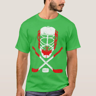 Hockeyuitrusting Canadese vlag IJshockey T-shirt
