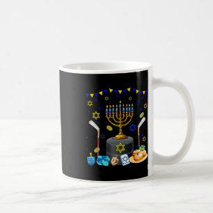 Hockeyuitrusting Speler Liefhebberhanukkah Joodse Koffiemok