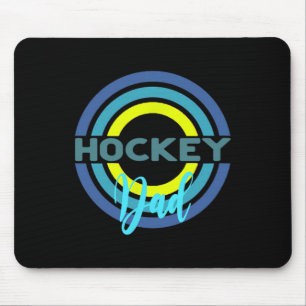 Hockeyvader met moderne hockeykringen muismat