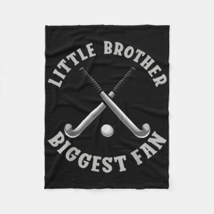 Hockeyveld Kleine Broer Grootste Fan Fleece Deken
