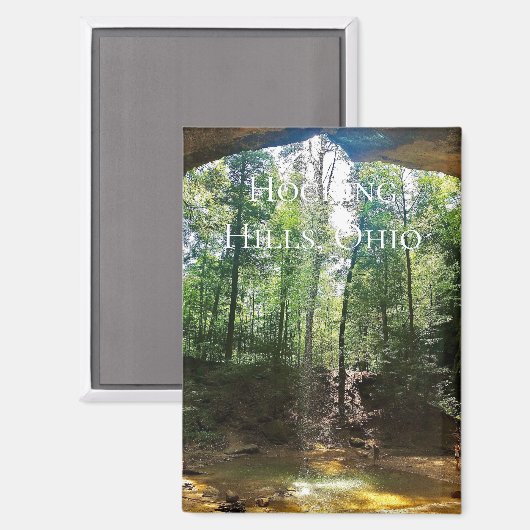 Hocking Hills Ohio Magnet Magneet (Voorkant / Achterkant)