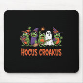 Hocus Croakus Frog Halloween Magic Spell Funny Wit Muismat (Voorkant)
