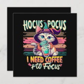 Hocus Focus - Ik heb koffie nodig om me te concent (Voorkant / Achterkant)