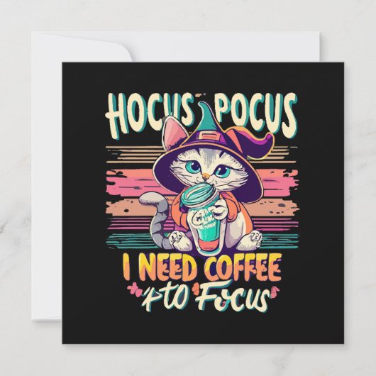 Hocus Focus - Ik heb koffie nodig om me te concent (Voorkant)