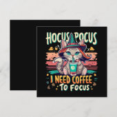 Hocus Focus - Ik heb koffie nodig om me te concent (Voorkant / Achterkant)