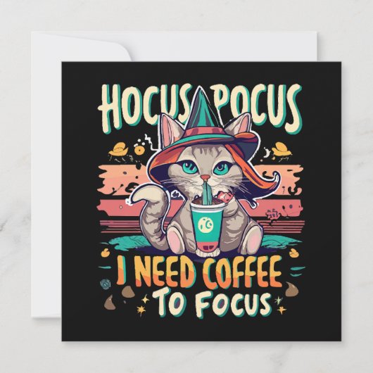 Hocus Focus - Ik heb koffie nodig om me te concent (Voorkant)