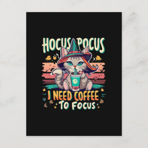 Hocus Focus - Ik heb koffie nodig om me te concent Informatiekaartje