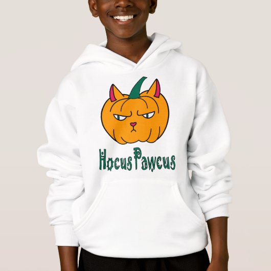 Hocus pawcus Halloween citrouille ginger cat magie (Devant)