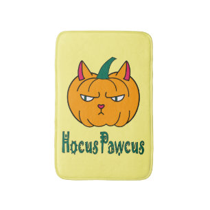 Hocus pawcus Halloween pompoen gember kat magie Badmat
