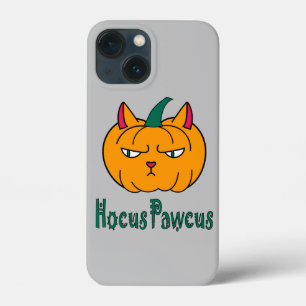 Hocus pawcus Halloween pompoen gember kat magie iPhone 13 Mini Hoesje
