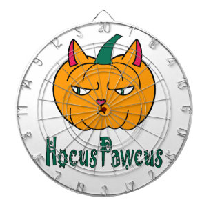 Hocus pawcus Halloween pompoen gember kat magie Dartbord