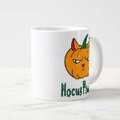 Hocus pawcus Halloween pompoen gember kat magie Extra Grote Beker (Voorkant rechts)
