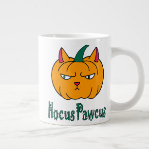 Hocus pawcus Halloween pompoen gember kat magie Extra Grote Beker