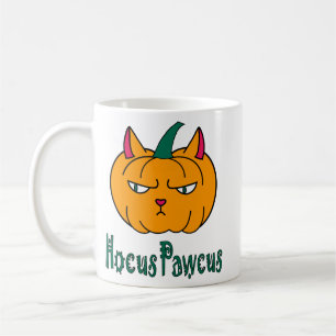 Hocus pawcus Halloween pompoen gember kat magie Koffiemok