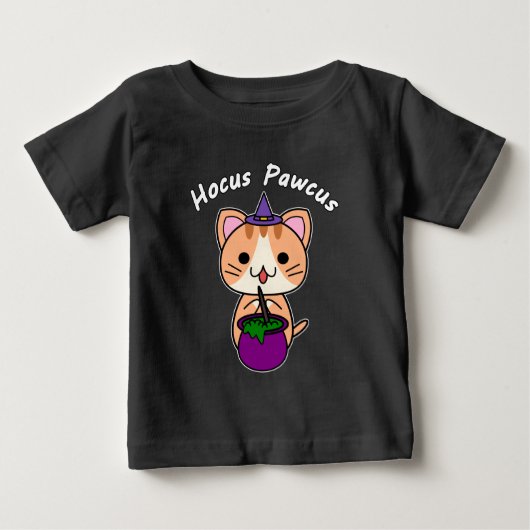 Hocus Pawcus - Oranje Tabby Kat - Witte Tekst (Voorkant)