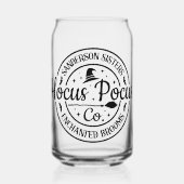 Hocus Pocus betoverde bezems Bierblik glas (Voorkant)