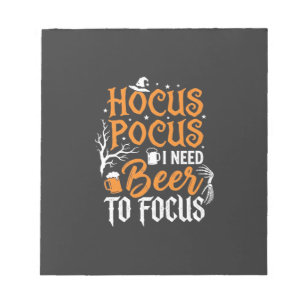 Hocus Pocus Bier Halloween Ontwerp_1 Notitieblok