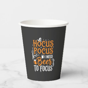 Hocus Pocus Bier Halloween Ontwerp_1 Papieren Bekers