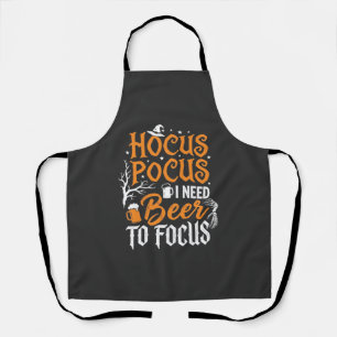 Hocus Pocus Bier Halloween Ontwerp_1 Schort