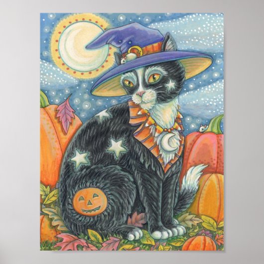 HOCUS POCUS BLACK CAT HALLOWEEN POSTER (Voorkant)