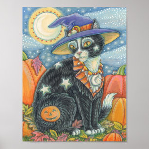 HOCUS POCUS BLACK CAT, MUIS HALLOWEEN POSTER