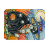 HOCUS POCUS BLACK CAT WITCH & MOUSE HALLOEEN MAGNEET (Horizontaal)