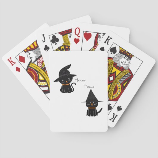 Hocus Pocus Black Cats Pokerkaarten (Achterkant)