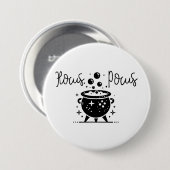 Hocus Pocus Bubbling Witch Cauldron Halloween Ronde Button 7,6 Cm (Voorkant /achterkant)